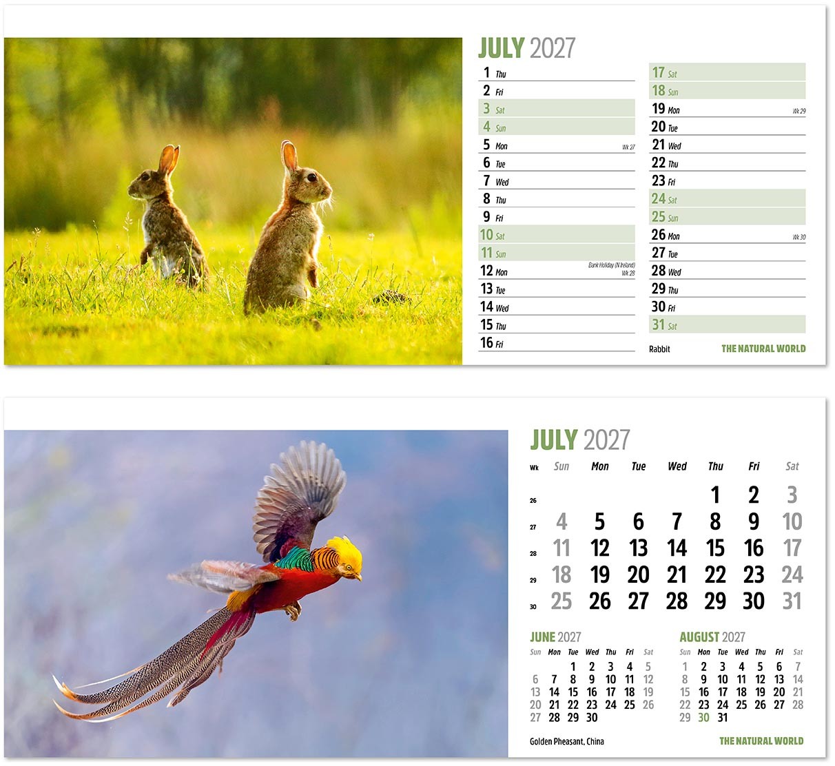 The Natural World Desk Calendar