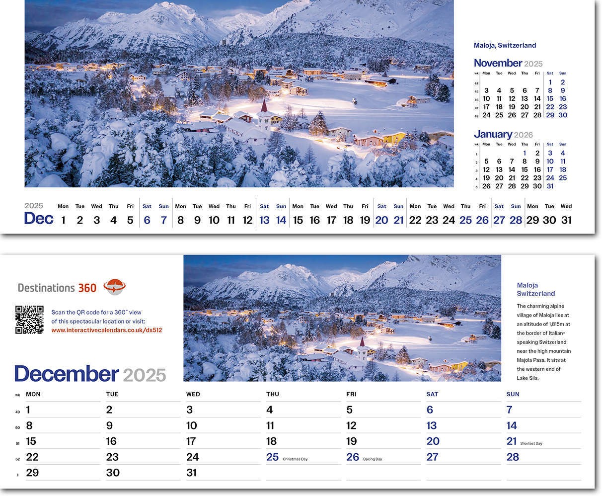 Destinations360 Desk Calendar