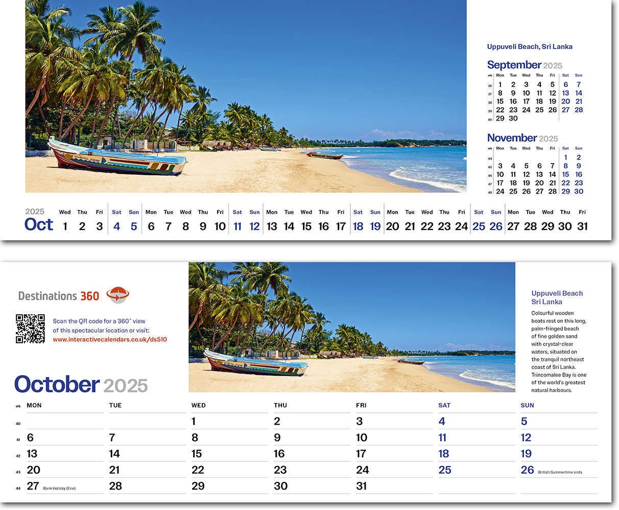 Destinations360 Desk Calendar