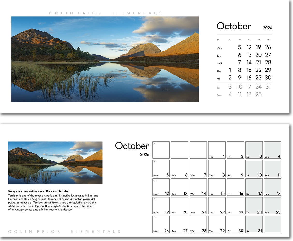 Colin Prior Elementals Desk Calendar