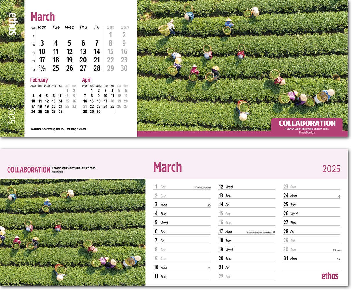 Ethos Desk Calendar