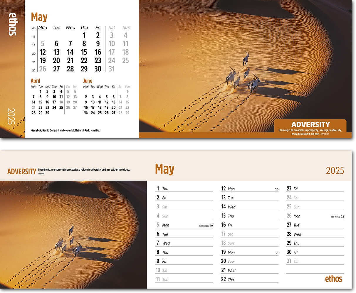 Ethos Desk Calendar