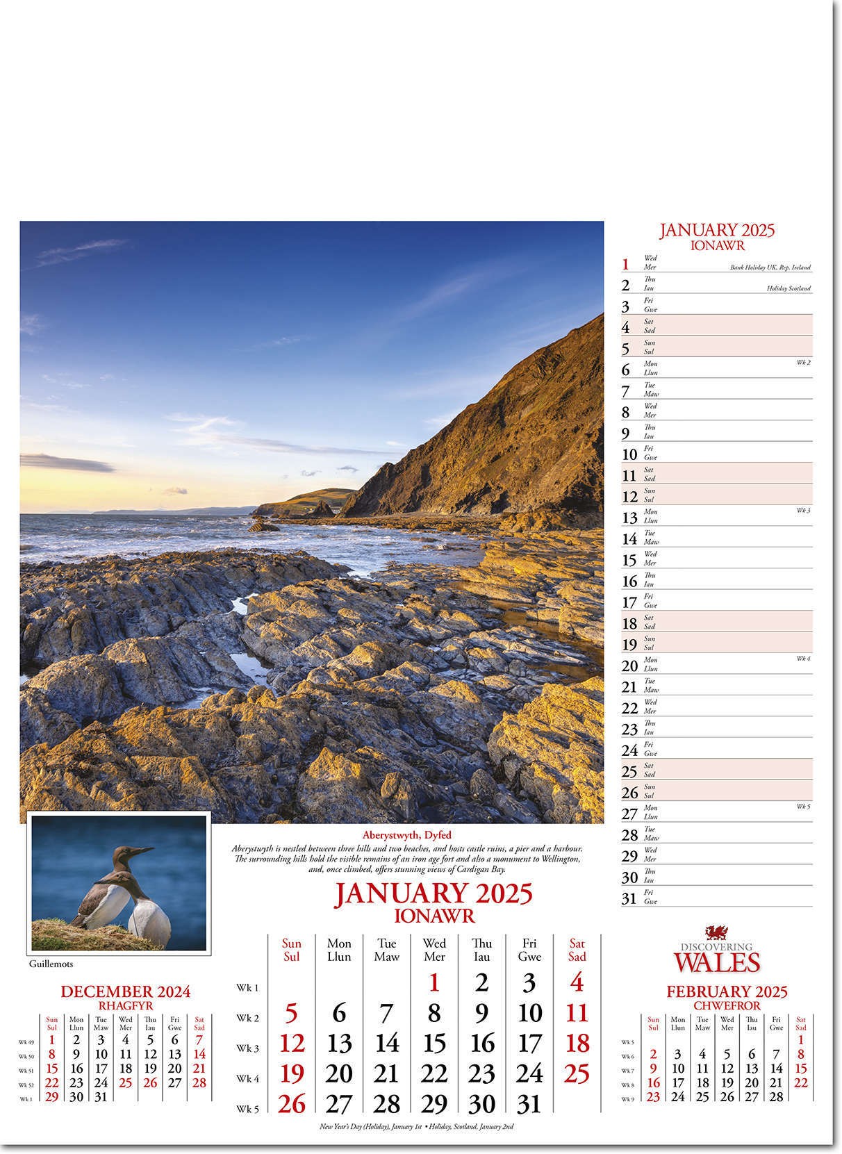 Discovering Wales Calendar