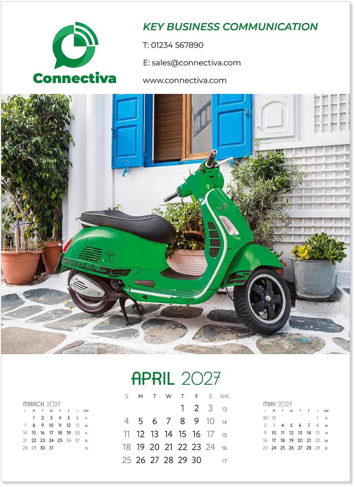 A Touch of Colour Wall Calendar