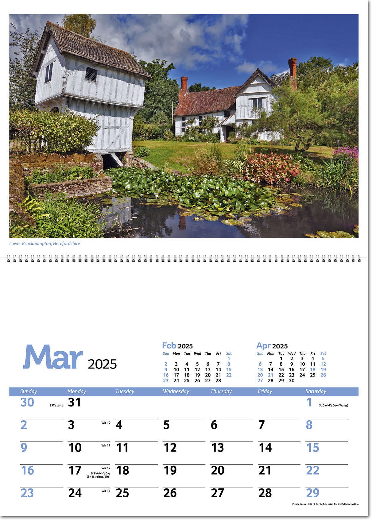Beautiful Britain Postage Saver Calendar