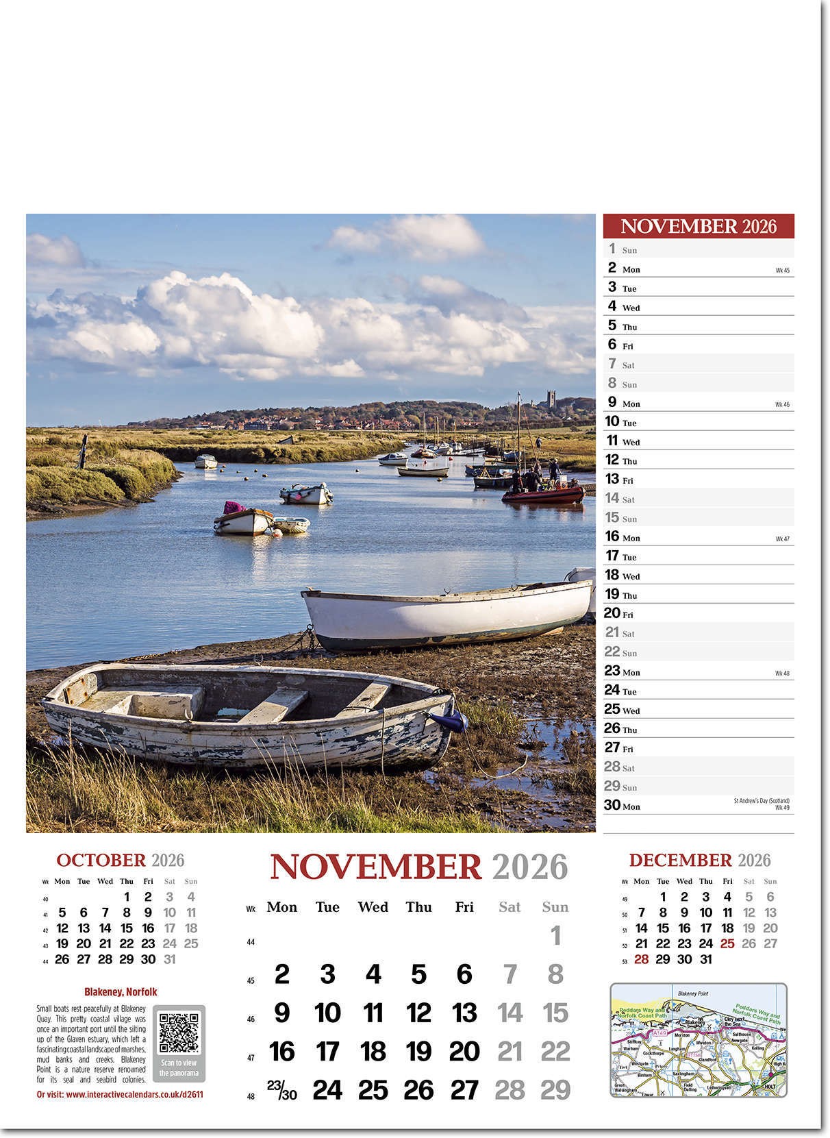 Discover Britain Wall Calendar