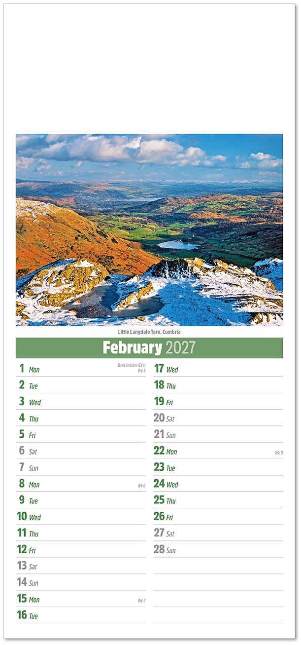 Slimline Scenes of Britain Compact Calendar