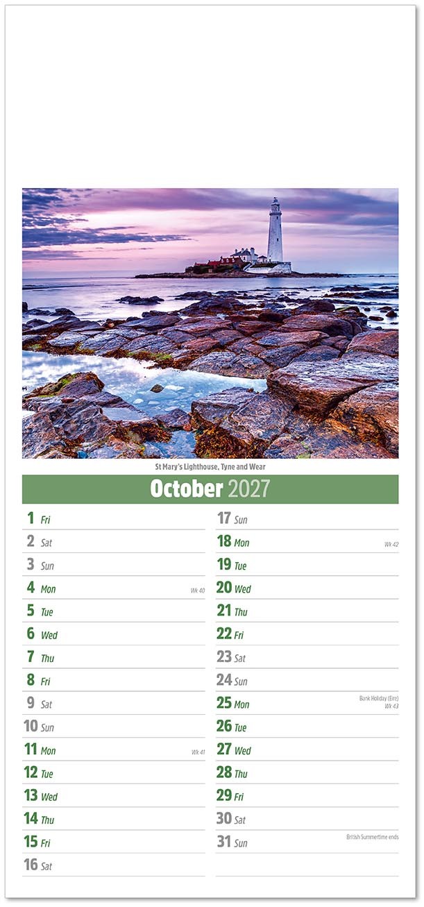 Slimline Scenes of Britain Compact Calendar