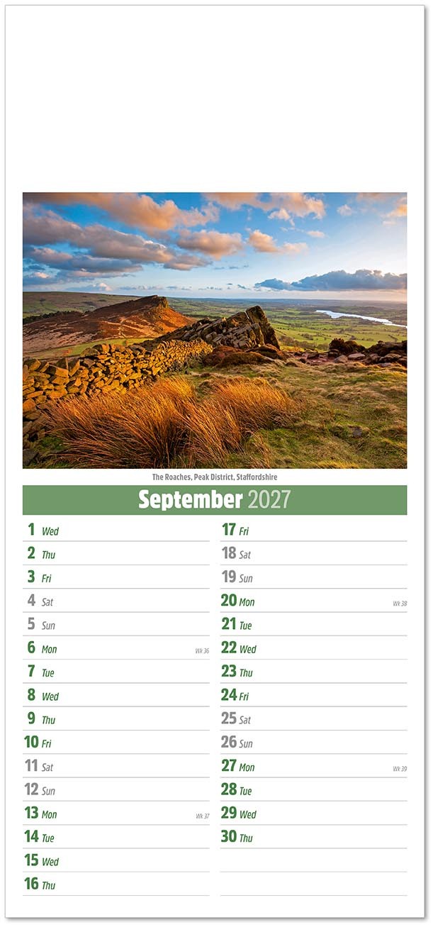 Slimline Scenes of Britain Compact Calendar